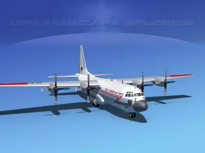 Lockheed C-130 Hercules RCAF 3D model