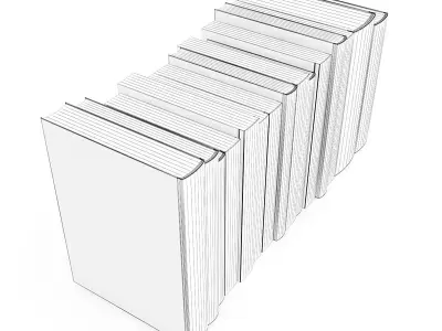 Books Set business 3D model