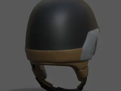 Helmet sport Color 3d model Generic military bike scifi  Low-poly 3D model
