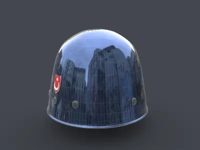 Military Helmet Low-poly 3D model 5