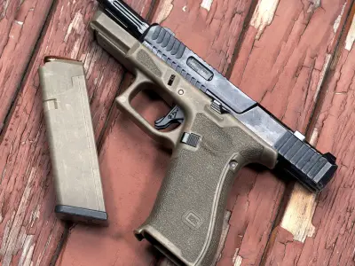 Glock 19x Low-poly 3D model