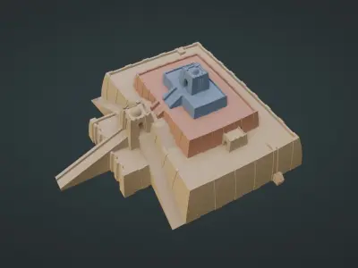 Ziggurat of ur 3D model