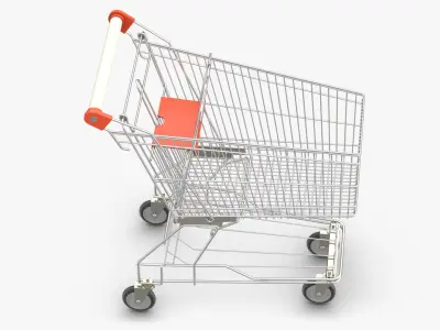 Shopping Cart 2 3D model purchase