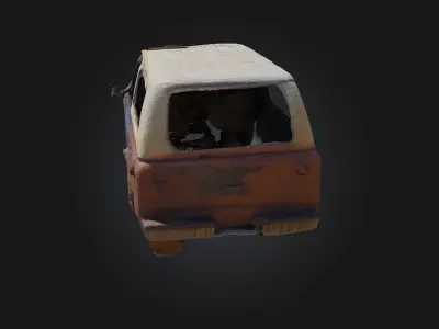 Rusty Memories Echoes of the Past in Corroded Beauty 3D model