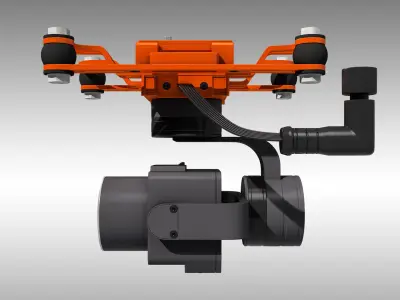 SplashDrone Gimbal Camera 3D model