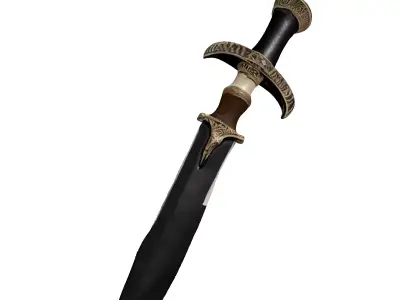 Ornate Fantasy Dagger 3D model