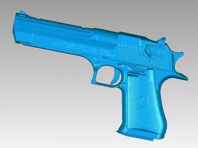 Real Desert Eagle Replica Direct 3D Scan 3D model