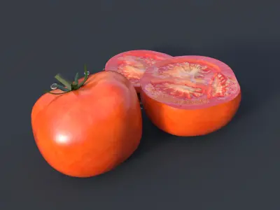 Tomato Realistic Low-poly 3D model