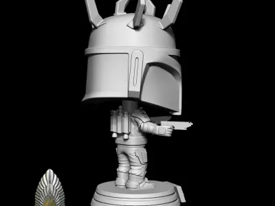 Star Wars Mandalorian Super Commando Pop 3d digital 3D print model