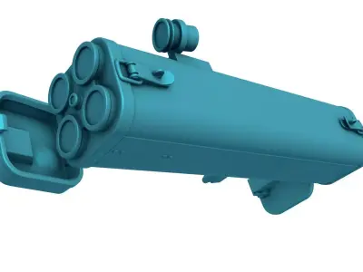 M202  Flash Grenade Rocket Launcher 3D print model