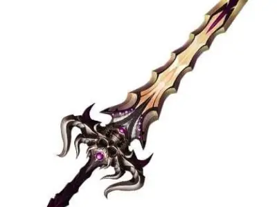 Skull Edge 3D model from Lineage2 Game 3D print 3D print model 3D print model