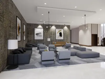 HOTEL LOBBY 3D model