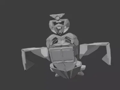 SI fi Hovering Space ship 3D model