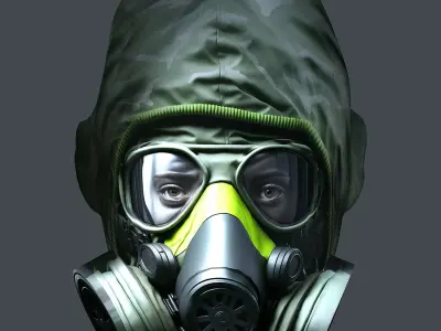 Helmet 3d model military combat Military Low-poly Low-poly 3D model