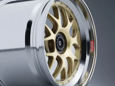 BBS WHEELS - E07 Centerlock Low-poly 3D model