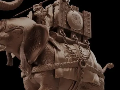 Carthaginian War Elephant 3D print model