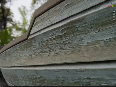 Wood Row Boat 3D model