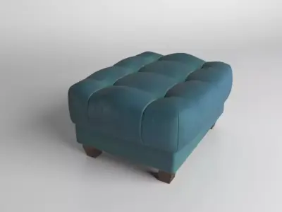 Pouf sea colour Free 3D model