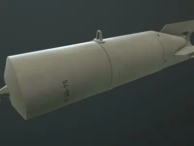 Bomb P-50-75 Low-poly 3D model