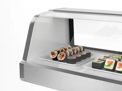 Sushi Case Turbo Air 3D model