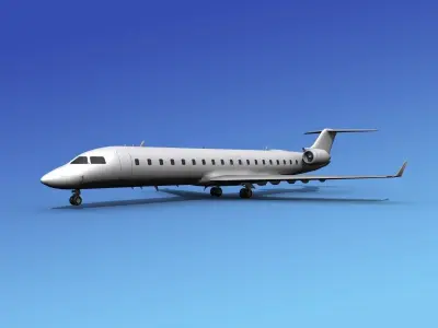 Bombardier CRJ700 Unmarked 1 3D model