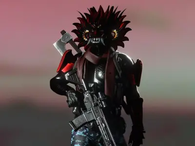 Rogue Secret Agent AKA The Demon Low-poly 3D model