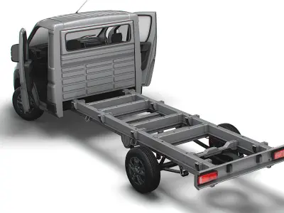 RAM Promaster Chassis HQInterior SCab 4035WBXL 2023 3D model