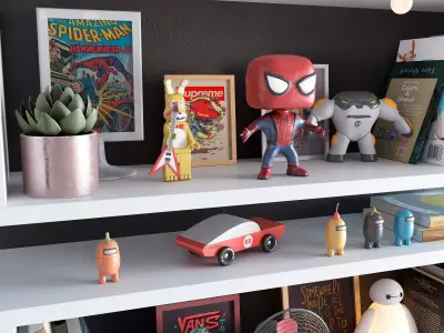 Teenage Decor Set 3D model