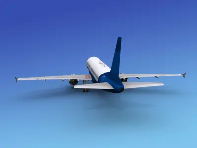 Airbus A320 Unmarked 3D model