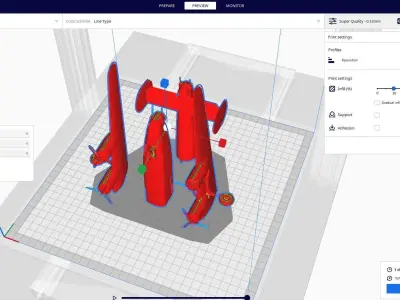 Consolidated B-24 Liberator 3D print model