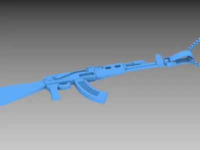 Gun Pendant Design 3D print model