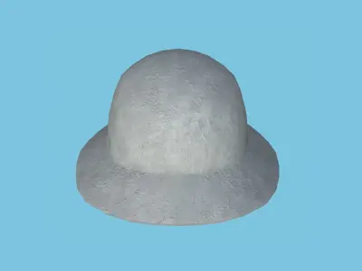 Snow Winter Soldier Helmet - Character Fashion Design Low-poly 3D model