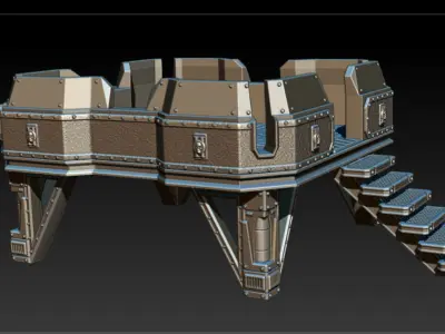 PLATFORM 1 - 3D PRINTABLE MODEL 3D 3D print model