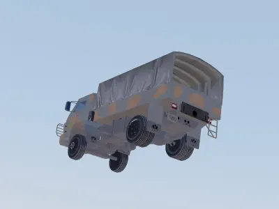Worker 4X4 EB Low-poly 3D model