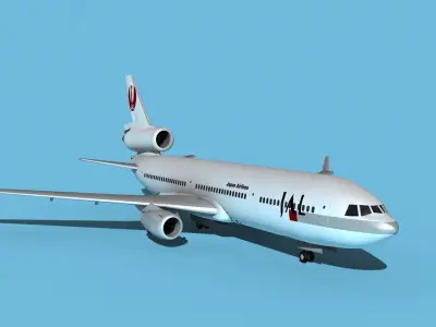 McDonnell Douglas MD-11 Japan Air Lines 3D model