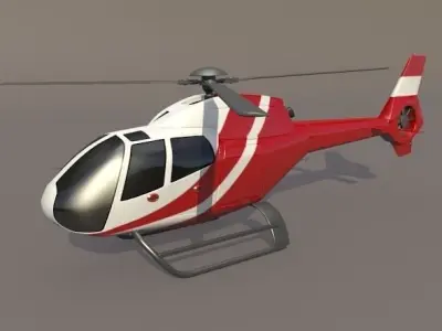 Eurocopter Colibri EC-120B civil helicopter 3D model