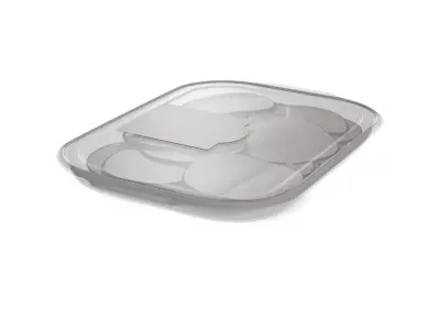 Meat snacks and cabanossi Smoked Turkey Slices 3D model