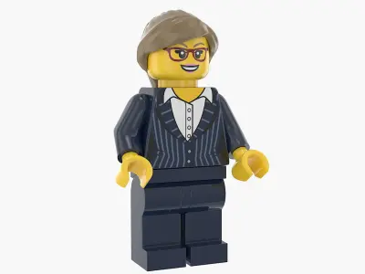 Lego Man And Woman Executive 3D model
