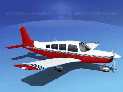 Piper Cherokee Six 300 V15 3D model