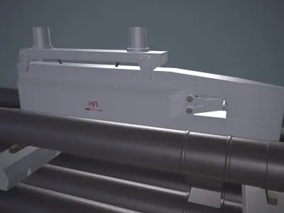 9K121 Scallion Rocket Launcher Low-poly 3D model