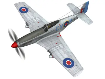 North American P-51K Mustang MK IV - RAAF 3D model