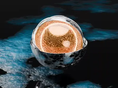 Futuristic Kinetic Energy Sphere 3D model