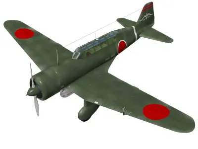 Mitsubishi Ki15 Babs 3D model