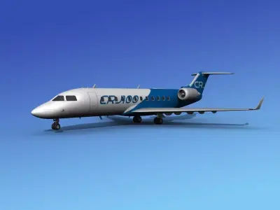 Canadair CRJ100 Bombardier 3D model