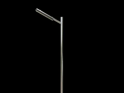 Realistic Street Lamp Post 3D Model Free low-poly 3D model