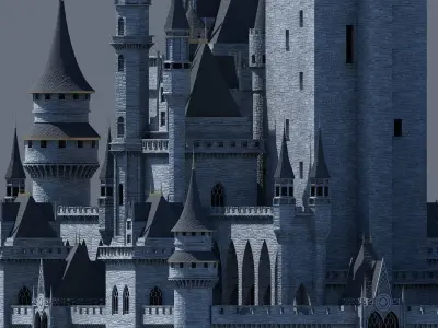 Fantasy Castle 002 3D model