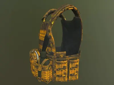 MILITARY VEST PBR Low-poly 3D model