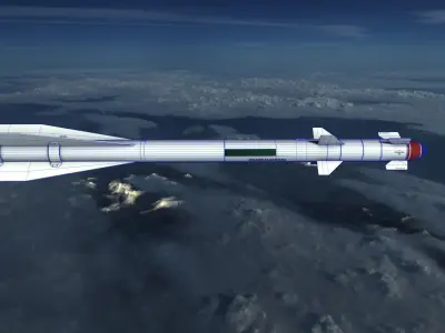 Vympel R60 Missile Low-poly 3D model