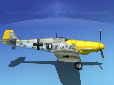 Messerschmitt BF-109 V03 3D model