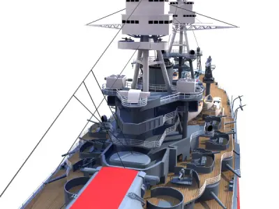 BB-39 USS Arizona 1941 Battleship 3D model
